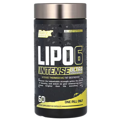 Lipo-6 Black Intense UC 60 Black Caps By Nutrex Research
