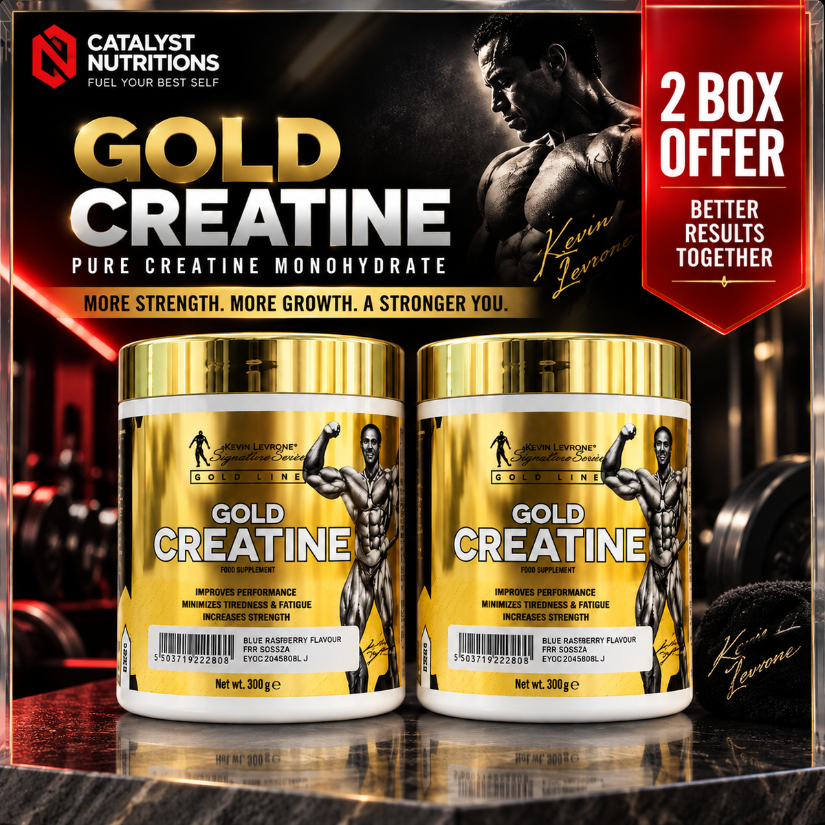 Monthly Deal Gold Creatine (Un-Flavoured) x2