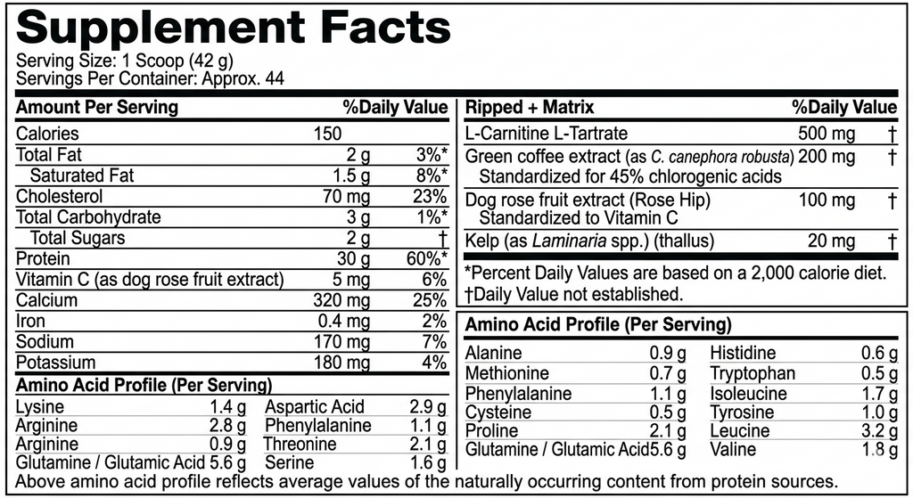 MuscleTech, Nitro-Tech® Ripped, Lean Protein + Weight Loss, Vanilla Cream, 4 lbs