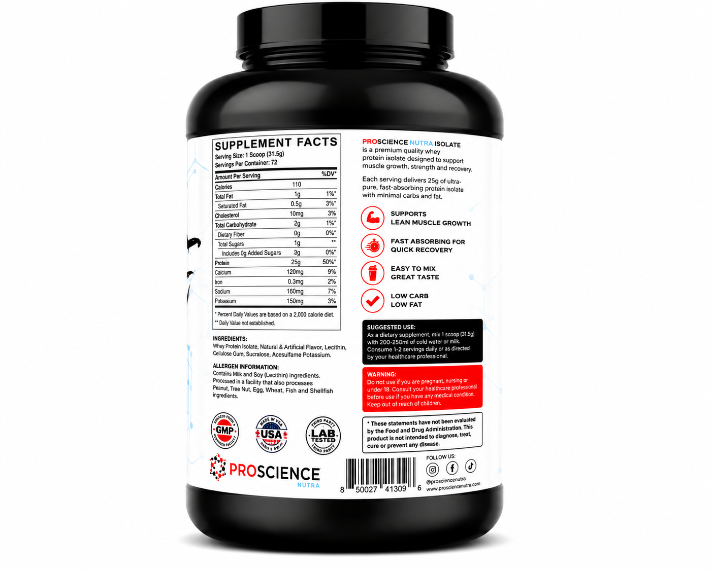 Proscience Isolate Protein 5Lbs