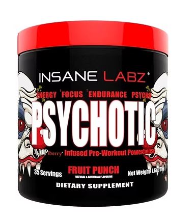 Insane Labz Psychotic Red Pre-Workout 35 Servings