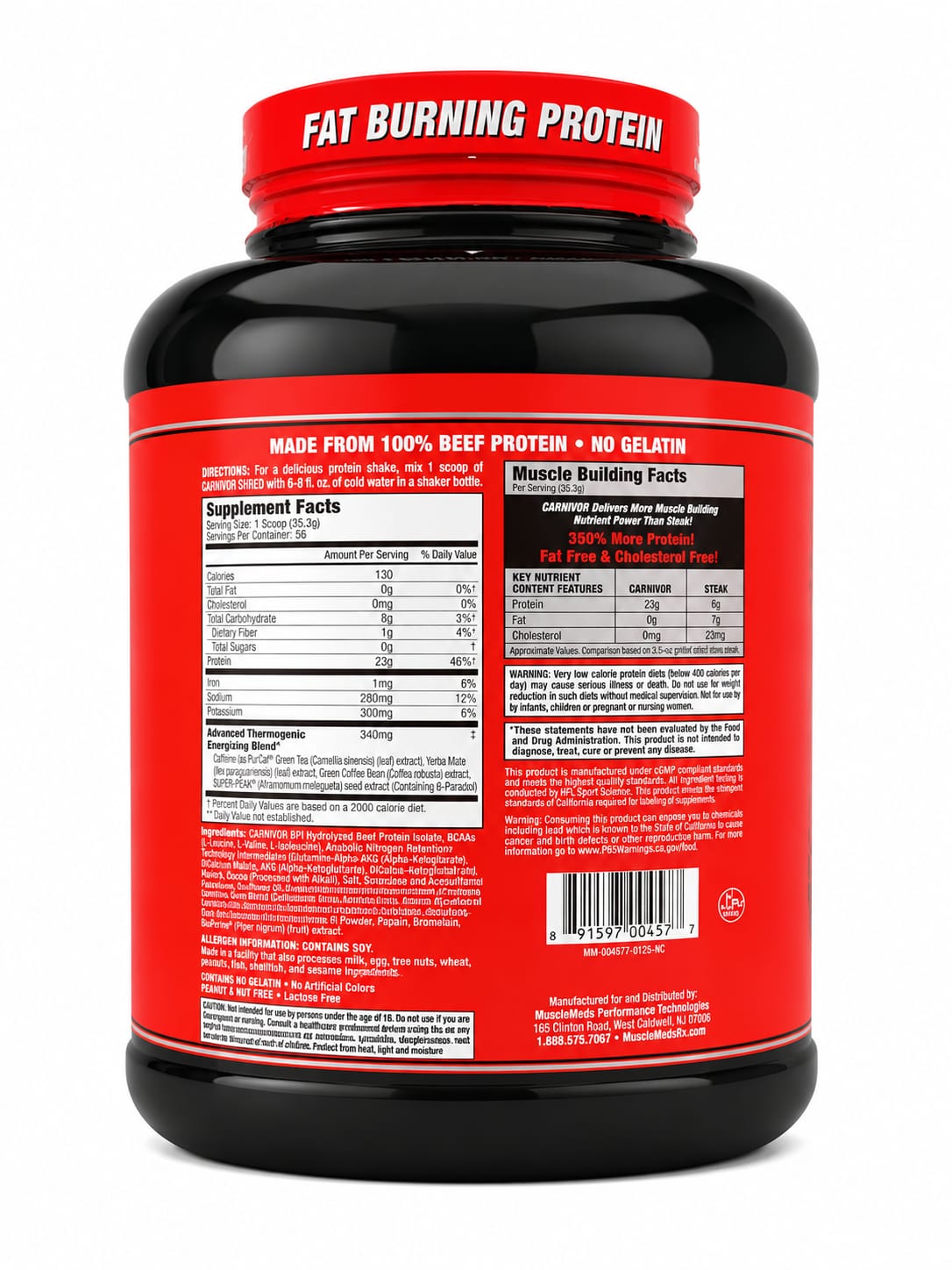 MuscleMeds Carnivor SHRED 4Lbs