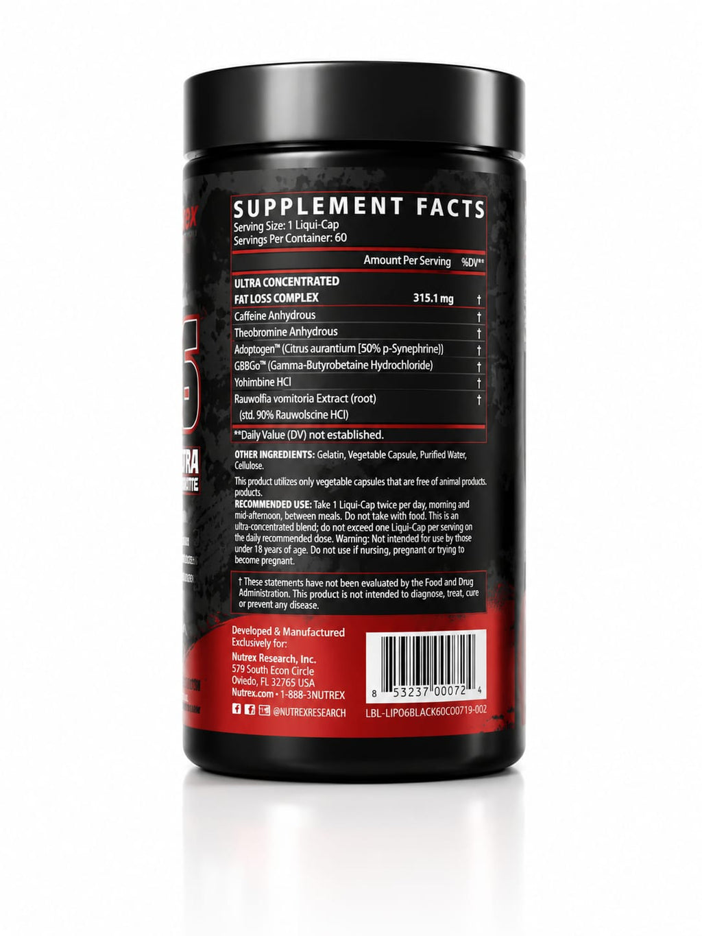 Nutrex LIPO-6 Black UC
