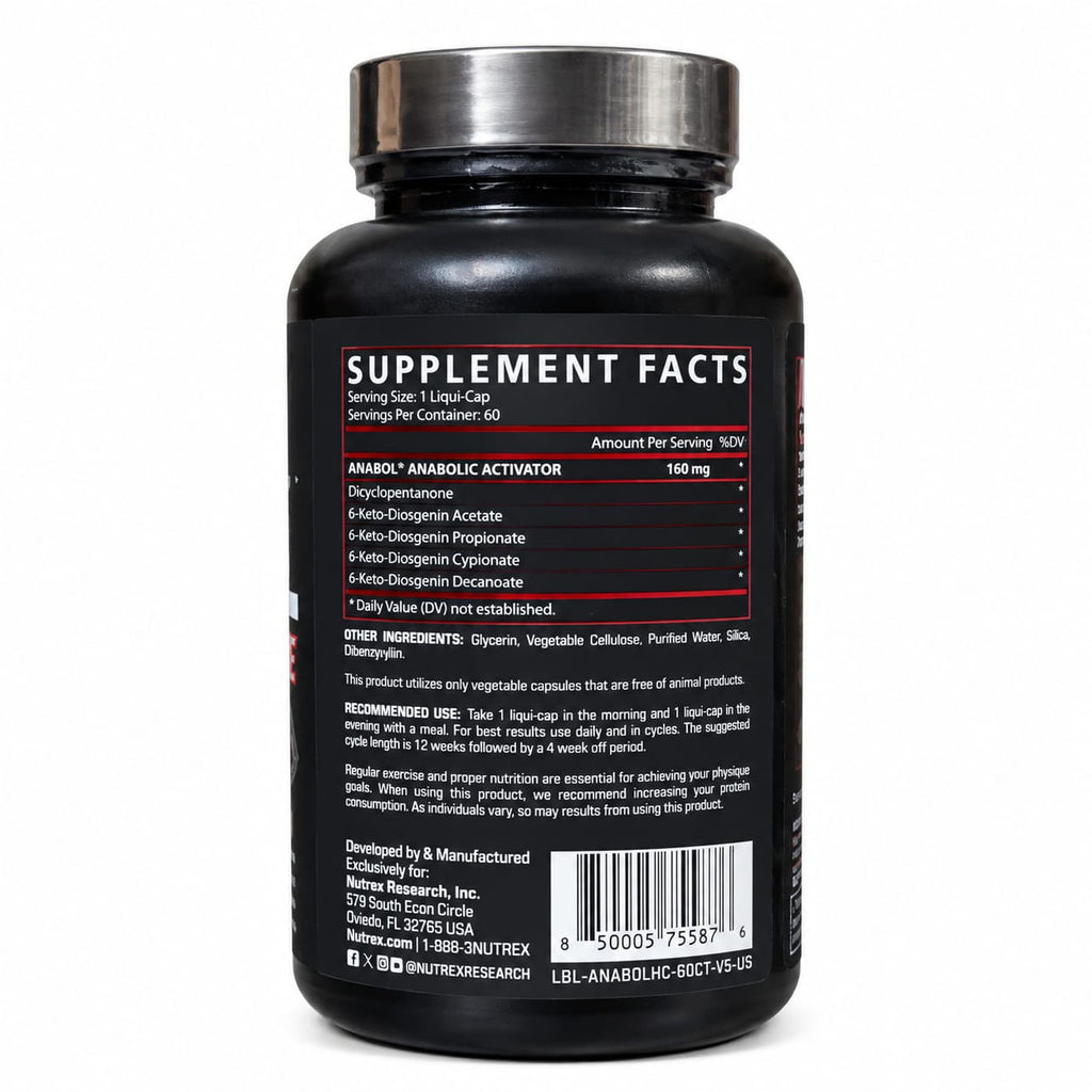 Nutrex Research Anabol Hardcore, 60 Capsules