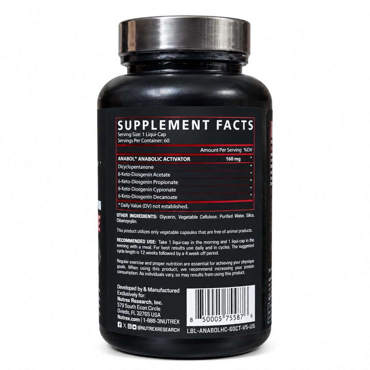 Nutrex Research Anabol Hardcore, 60 Capsules