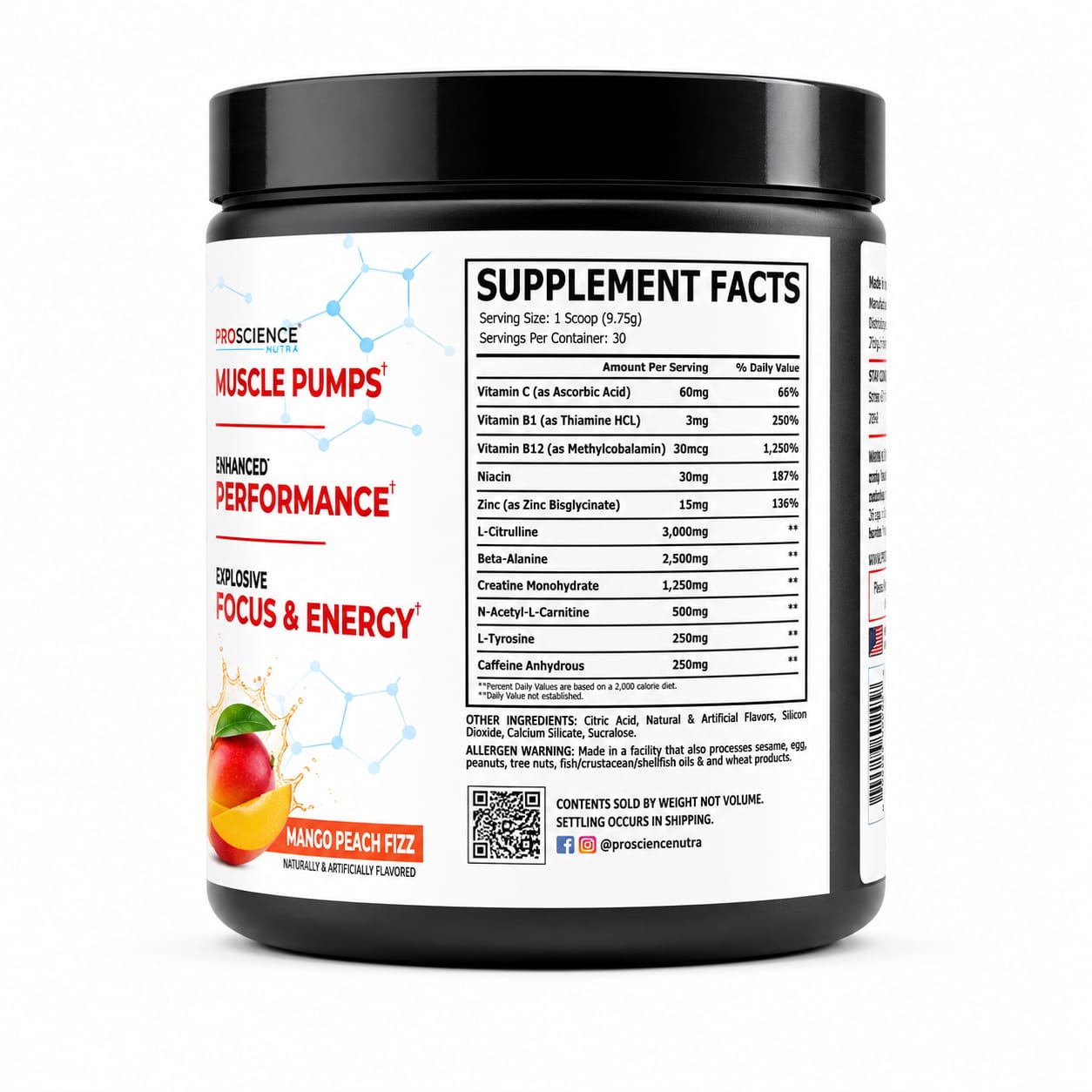 Pump Extreme Pre-workout by Proscience Nutra