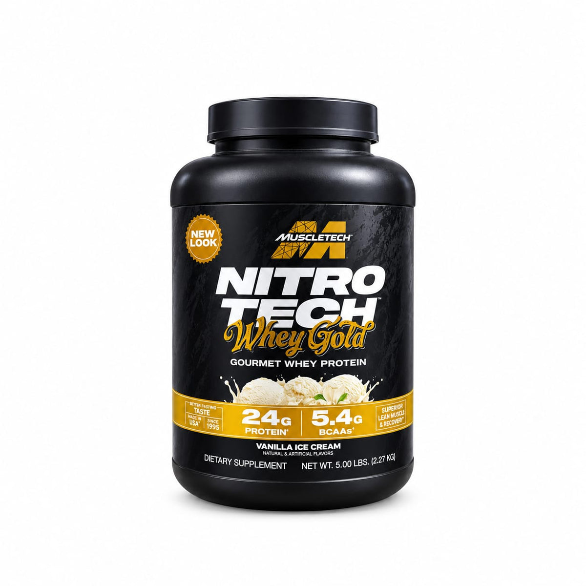 MuscleTech Nitro-Tech 100% Whey Gold (5lbs)