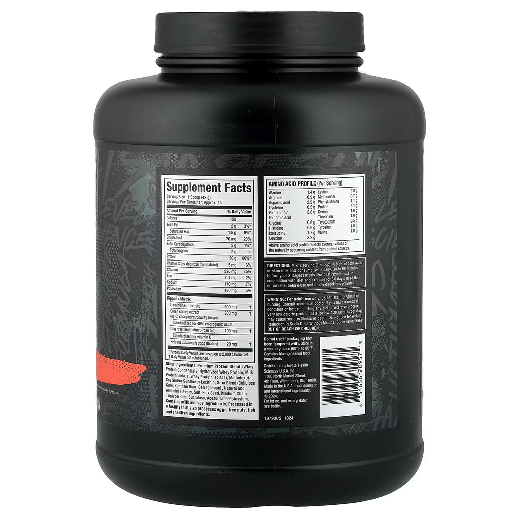 MuscleTech, Nitro-Tech® Ripped, Lean Protein + Weight Loss, Vanilla Cream, 4 lbs