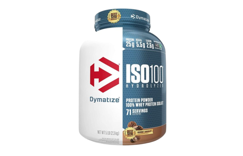 Dymatize ISO 100 Hydrolyzed 100% Protein Isolate Choclate,Vanilla 5 lbs