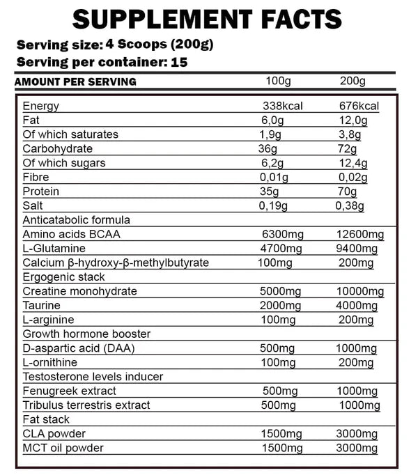 Kevin Levrone Gold Lean Mass 3kg